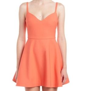 Elizabeth and James Peach Mini Dress